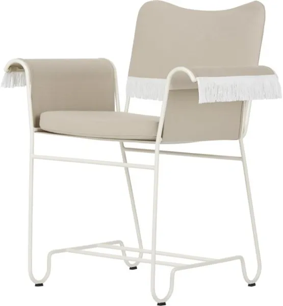 Gubi Tropique Spisebordsstol Med Frynser Hvid/Leslie 12