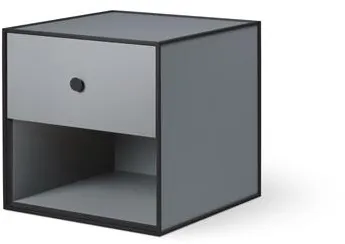 Audo Frame 35 Med 1 Skuffe 35X35X35 Mørkegrå