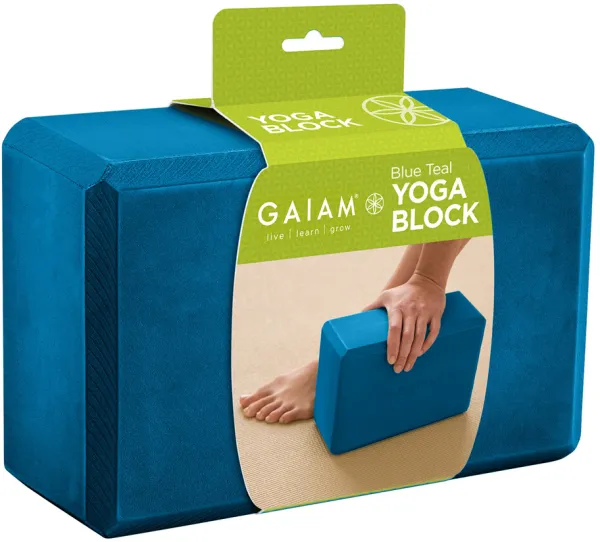 Gaiam Yogablok Teal Blå